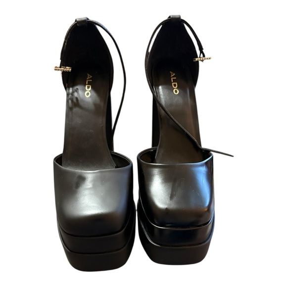 Aldo Shoes - Aldo Black Chunky Heeled Platform Shoes